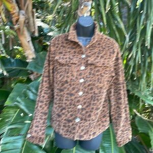 Nasty gal corduroy leopard print Schocket